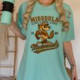 Missoula Mudweasels Retro Minor League Baseball Women's Comfort Colors T-Shirt Violet