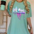Mom Baseball Ice Cream Drip Birthday Boy Family Women's Comfort Colors T-Shirt Violet Mom Baseball Ice Cream Drip Birthday Boy Family Women's Comfort Colors T-Shirt Violet