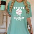 Mom Of The Birthday Boy Baseball Player Birthday Women's Comfort Colors T-Shirt Violet Mom Of The Birthday Boy Baseball Player Birthday Women's Comfort Colors T-Shirt Violet