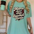 Moms Against Baseball Pants Baseball Mom Premium Tri-Blend Women's Comfort Colors T-Shirt Violet