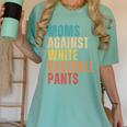 Moms Against Baseball Pants Baseball Mom Retro Women's Comfort Colors T-Shirt Violet Moms Against Baseball Pants Baseball Mom Retro Women's Comfort Colors T-Shirt Violet