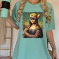 Mona Lisa Baseball Trending Aesthetic Streetwear Women's Comfort Colors T-Shirt Violet
