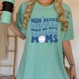 Who Needs Umpires When We Have Baseball Moms Groovy Retro Women's Comfort Colors T-Shirt Violet Who Needs Umpires When We Have Baseball Moms Groovy Retro Women's Comfort Colors T-Shirt Violet