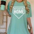 No Place Like Home Baseball Home Plate Women's Comfort Colors T-Shirt Violet No Place Like Home Baseball Home Plate Women's Comfort Colors T-Shirt Violet