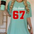 Number 67 Numbered Six Seven Baseball Jersey Style Team 67 Women's Comfort Colors T-Shirt Violet Number 67 Numbered Six Seven Baseball Jersey Style Team 67 Women's Comfort Colors T-Shirt Violet