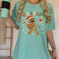 Oh Snap Gingerbread 67 Meme Baseball Christmas Xmas Women's Comfort Colors T-Shirt Violet