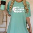 Oily Baseball Momma Essential Oils Meme For Oils Mom Women's Comfort Colors T-Shirt Violet