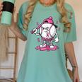 Pink Ribbon Baseball Breast Cancer Awareness Women's Comfort Colors T-Shirt Violet