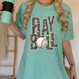 Play Ball Women Graphic Baseball Mom Baseball Women's Comfort Colors T-Shirt Violet Play Ball Women Graphic Baseball Mom Baseball Women's Comfort Colors T-Shirt Violet