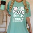 He Plays She Dances Mom Of Both Dancing And Baseball Mom Women's Comfort Colors T-Shirt Violet He Plays She Dances Mom Of Both Dancing And Baseball Mom Women's Comfort Colors T-Shirt Violet