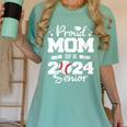 Proud Mom Of a 2024 Senior Baseball Mom 2024 Graduate Women's Comfort Colors T-Shirt Violet Proud Mom Of a 2024 Senior Baseball Mom 2024 Graduate Women's Comfort Colors T-Shirt Violet