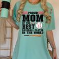 Proud Mom Of An Awesome Baseball Baseball Mom Women's Comfort Colors T-Shirt Violet Proud Mom Of An Awesome Baseball Baseball Mom Women's Comfort Colors T-Shirt Violet