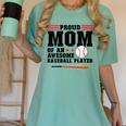Proud Mom Of An Awesome Baseball Player Baseball Mom Women's Comfort Colors T-Shirt Violet