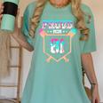 Proud Mom Baseball Player Number 81 Ice Cream Drip Women's Comfort Colors T-Shirt Violet