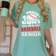 Proud Sister Of A Baseball Senior Class Of 2026 Graduation Women's Comfort Colors T-Shirt Violet Proud Sister Of A Baseball Senior Class Of 2026 Graduation Women's Comfort Colors T-Shirt Violet