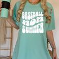 Retro Baseball Mom Summer Groovy Appreciation Women's Comfort Colors T-Shirt Violet Retro Baseball Mom Summer Groovy Appreciation Women's Comfort Colors T-Shirt Violet