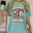 Retro Groovy Baseball Mama Baseball Mom Lover Women's Comfort Colors T-Shirt Violet Retro Groovy Baseball Mama Baseball Mom Lover Women's Comfort Colors T-Shirt Violet