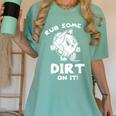 Rub Some Dirt On It Cute Girls Retro Baseball Mom Softball Women's Comfort Colors T-Shirt Violet Rub Some Dirt On It Cute Girls Retro Baseball Mom Softball Women's Comfort Colors T-Shirt Violet