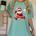 Santa Baseball Christmas Pajamas Xmas Men Boy Toddlers Women's Comfort Colors T-Shirt Violet Santa Baseball Christmas Pajamas Xmas Men Boy Toddlers Women's Comfort Colors T-Shirt Violet