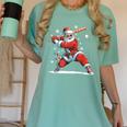 Santa Playing Baseball Christmas Candy Cane Fun Xmas Holiday Women's Comfort Colors T-Shirt Violet