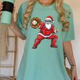 Santa Playing Baseball Baseball Lover Baseballer Xmas Women's Comfort Colors T-Shirt Violet Santa Playing Baseball Baseball Lover Baseballer Xmas Women's Comfort Colors T-Shirt Violet