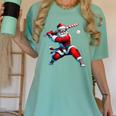 Santa Playing Baseball Men Boys Christmas Baseball Player Women's Comfort Colors T-Shirt Violet Santa Playing Baseball Men Boys Christmas Baseball Player Women's Comfort Colors T-Shirt Violet
