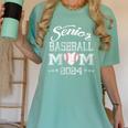 Senior Baseball Mom 2024 Class Of 2024 Graduation Women's Comfort Colors T-Shirt Violet Senior Baseball Mom 2024 Class Of 2024 Graduation Women's Comfort Colors T-Shirt Violet
