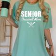 Senior Baseball Mom 2024 Team Parent Helper Class Of 2024 Women's Comfort Colors T-Shirt Violet