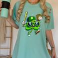 Shamrock Lucky Clover Baseball Patricks Day Family Matching Women's Comfort Colors T-Shirt Violet Shamrock Lucky Clover Baseball Patricks Day Family Matching Women's Comfort Colors T-Shirt Violet
