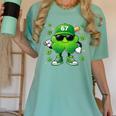 Shamrocks Playing Baseball St Patricks Day 6 7 Meme Men Boys Women's Comfort Colors T-Shirt Violet