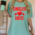 Singles Unite Valentines Day Humor For Singles Raglan Baseball Tee Women's Comfort Colors T-Shirt Violet Singles Unite Valentines Day Humor For Singles Raglan Baseball Tee Women's Comfort Colors T-Shirt Violet