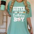 Sister Of The Birthday Boy Baseball Bday Family Women's Comfort Colors T-Shirt Violet Sister Of The Birthday Boy Baseball Bday Family Women's Comfort Colors T-Shirt Violet