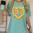 Six Seven 67 Meme Gen Alpha Slang Baseball 101 Women's Comfort Colors T-Shirt Violet Six Seven 67 Meme Gen Alpha Slang Baseball 101 Women's Comfort Colors T-Shirt Violet