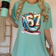 Six Seven Baseball Lifestyle 67 Meme Gen Alpha Slang Women's Comfort Colors T-Shirt Violet