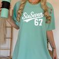 Six Seven Baseball Style Number 67 Sports Slang Meme Kids Women's Comfort Colors T-Shirt Violet Six Seven Baseball Style Number 67 Sports Slang Meme Kids Women's Comfort Colors T-Shirt Violet