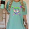 Six Seven Mardi Gras Baseball Sports Party Women's Comfort Colors T-Shirt Violet Six Seven Mardi Gras Baseball Sports Party Women's Comfort Colors T-Shirt Violet