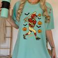 Skeleton Halloween Baseball Boys Men Kids Toddler Women's Comfort Colors T-Shirt Violet