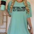 Softball Mom Like A Baseball Mom But Smarter Women's Comfort Colors T-Shirt Violet Softball Mom Like A Baseball Mom But Smarter Women's Comfort Colors T-Shirt Violet