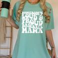 Somebody's Loud & Proud Baseball Mom Softball Baseball Lover Women's Comfort Colors T-Shirt Violet