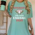 Somebody’s Loud Mouth Baseball Mom Women's Comfort Colors T-Shirt Violet Somebody’s Loud Mouth Baseball Mom Women's Comfort Colors T-Shirt Violet