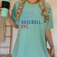 Sorry Can't Baseball Bye Baseball Mom Men Women Kids Women's Comfort Colors T-Shirt Violet