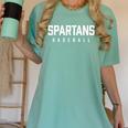 Spartans Baseball Inspired Women's Comfort Colors T-Shirt Violet Spartans Baseball Inspired Women's Comfort Colors T-Shirt Violet