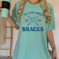 Spring 2024 Season Cute Baseball Mom Here For The Snacks Women's Comfort Colors T-Shirt Violet