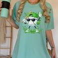 St Patrick Day Baseball Drip Ice Cream Baseball Player Men Women's Comfort Colors T-Shirt Violet St Patrick Day Baseball Drip Ice Cream Baseball Player Men Women's Comfort Colors T-Shirt Violet
