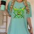 St Patricks Day Baseball Ice Cream Shamrock Baseball Player Women's Comfort Colors T-Shirt Violet St Patricks Day Baseball Ice Cream Shamrock Baseball Player Women's Comfort Colors T-Shirt Violet
