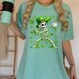 St Patricks Day Baseball Skeleton Irish Leprechaun Hat Boys Women's Comfort Colors T-Shirt Violet St Patricks Day Baseball Skeleton Irish Leprechaun Hat Boys Women's Comfort Colors T-Shirt Violet