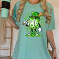 St Patricks Day Shamrock Baseball Drip Icecream Irish Boys Women's Comfort Colors T-Shirt Violet St Patricks Day Shamrock Baseball Drip Icecream Irish Boys Women's Comfort Colors T-Shirt Violet