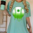St Patricks Day Shamrock Baseball Irish Boys Kids Men Women's Comfort Colors T-Shirt Violet