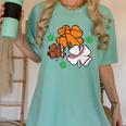 St Patricks Day Shamrock Basketball Baseball Men Boys Kids Women's Comfort Colors T-Shirt Violet St Patricks Day Shamrock Basketball Baseball Men Boys Kids Women's Comfort Colors T-Shirt Violet