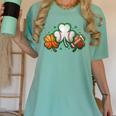 St Patricks Day Shamrock Sports Baseball Basketball Football Women's Comfort Colors T-Shirt Violet St Patricks Day Shamrock Sports Baseball Basketball Football Women's Comfort Colors T-Shirt Violet